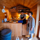 Hosts at the Yoshino House.